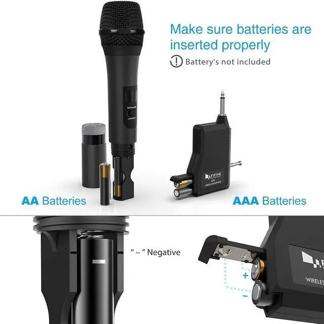 Alt view image 3 of 7 - Wireless Microphone, Handheld Dynamic Microphone Wireless mic System for  Nights and House Parties to Have Fun Over The Mixer,PA System,Speakers- Technology K025