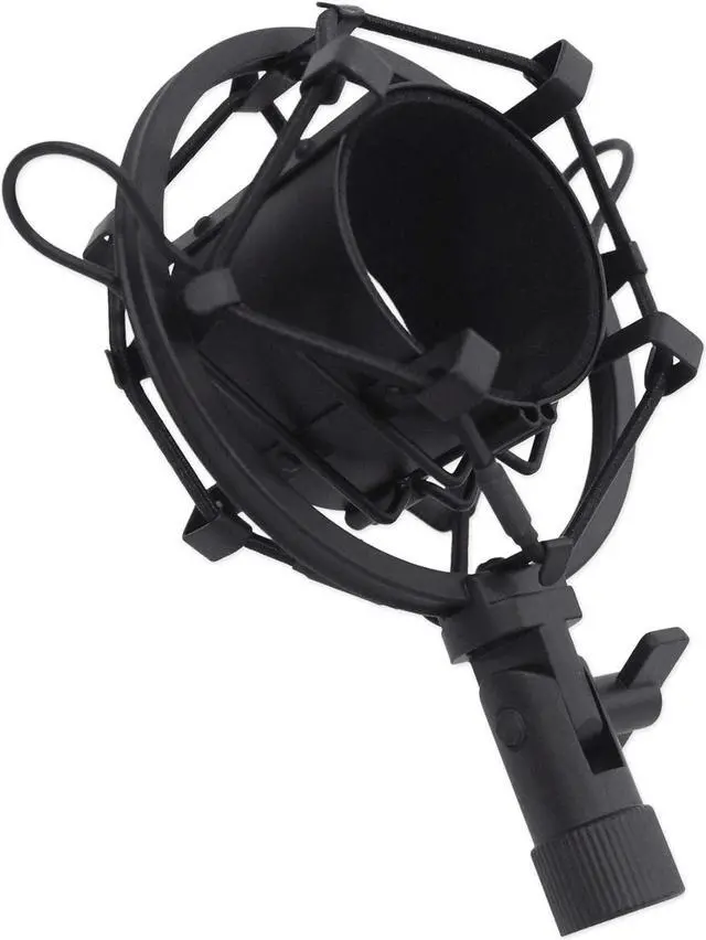 Alt view image 4 of 7 - Rockville RCM02 Pro Studio Recording Condenser Microphone Mic+Metal Shock Mount, Black
