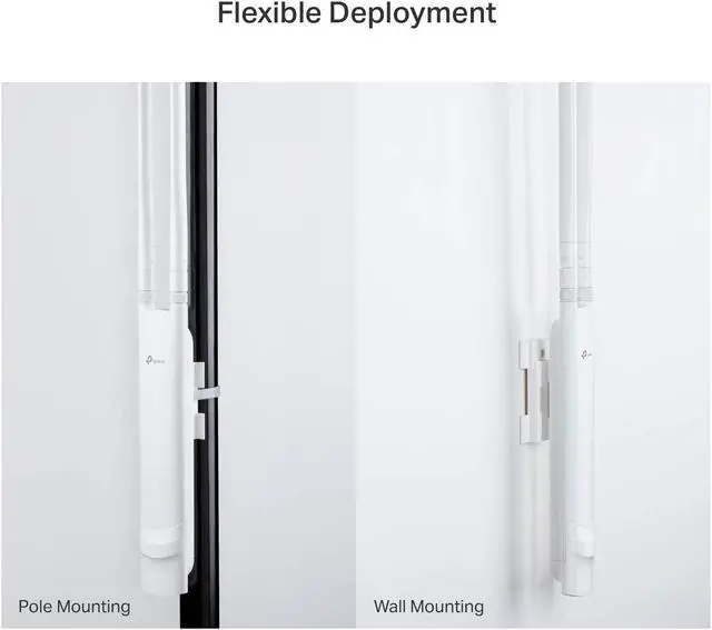 Alt view image 2 of 6 - Xiaogan EAP110-Outdoor V3 | Omada N300 Wireless Outdoor Access Point | WiFi Coverage up to 200 meters| Passive PoE w/ Free PoE Injector | SDN Integrated | Cloud Access & Omada App | White