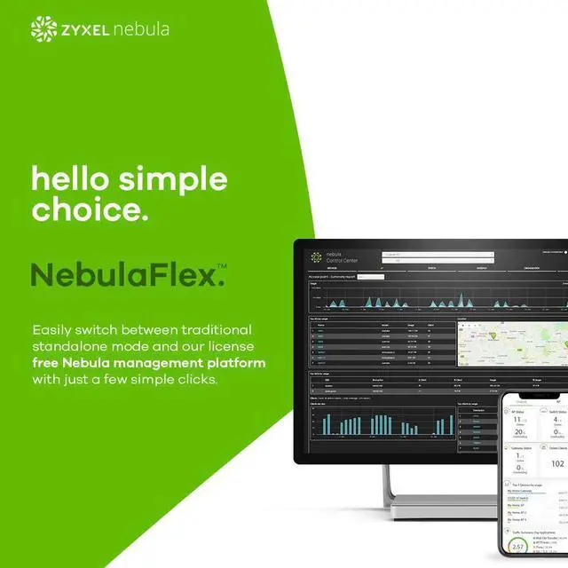 Alt view image 5 of 6 - Zyxel WiFi 11ac 3x3 Access Point, Easy Setup and Management, Free NebulaFlex Cloud Management, Dual Band, 802.11ac, No PoE Injector (NWA1123-AC Pro) (3x3 Dual Optimized (No PoE Injector))