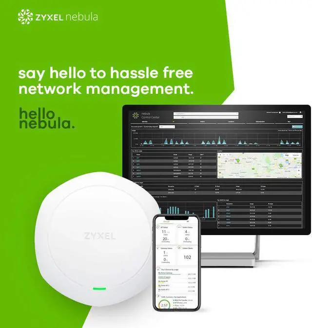 Alt view image 6 of 6 - Zyxel WiFi 11ac 3x3 Access Point, Easy Setup and Management, Free NebulaFlex Cloud Management, Dual Band, 802.11ac, No PoE Injector (NWA1123-AC Pro) (3x3 Dual Optimized (No PoE Injector))