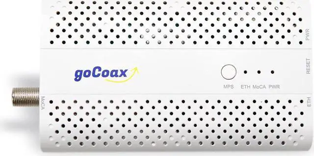 Alt view image 2 of 5 - goCoax MoCA 2.5 Adapter with 2.5GbE Ethernet Port. MoCA 2.5. 1x 2.5GbE Port. Provide 2.5Gbps Bandwidth with existing coaxial Cables. White(Single, MA2500C)