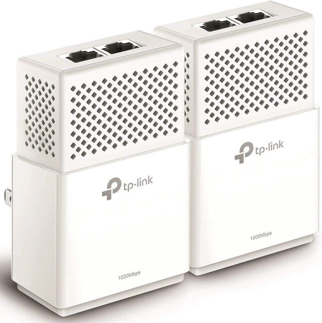 Alt view image 2 of 2 - TP-Link AV1000 2-Ports Gigabit Powerline ethernet Adapter kit, Powerline speeds up to 1000 Mbps (TL-PA7020 KIT_V2)