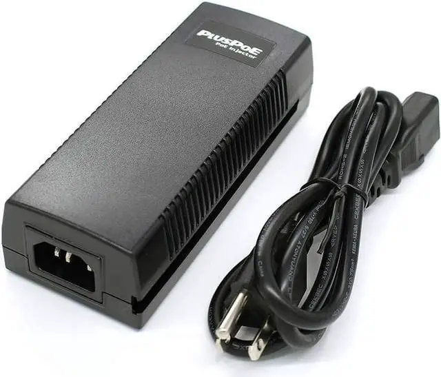 Alt view image 5 of 5 - Dual Ports Gigabit Power Over Ethernet Injector Adapter (35 Watts Max) with 2 PoE for IP Cameras, VOIP Phones or Access Points and Other 802.3af Devices