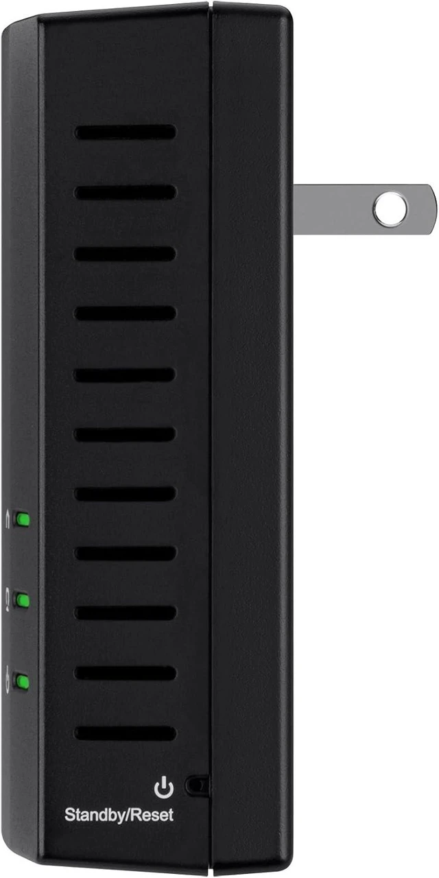 Alt view image 5 of 7 - Linksys Powerline AV 1-Port and 4-Port Network Adapter Set (PLSK400-NP)
