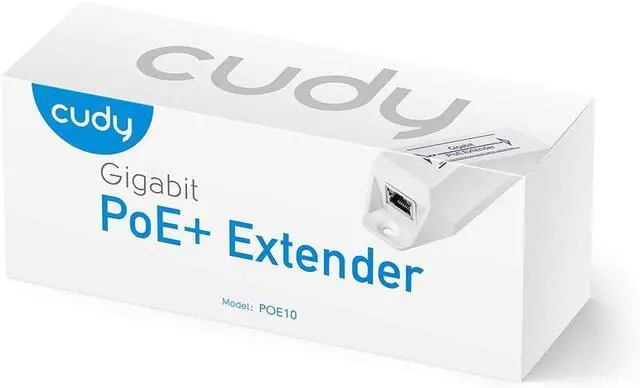Alt view image 7 of 7 - Miracles PoE10 Gigabit PoE+ Extender, 1 Port 10/100/1000 Mbps, PoE Amplifier, Repeater, Wall Mount, Daisy Chain, Corresponds to IEEE 802.3at / 802.3af, Plug and Play