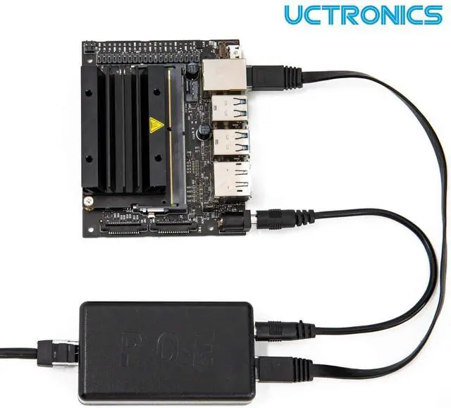 Alt view image 4 of 6 - UCTRONICS PoE Splitter 5V 4A for Raspberry Pi 4 and Jetson Nano, Active PoE+ to Barrel Jack or PoE to USB-C PoE Adapter, IEEE 802.3at/af Compliant