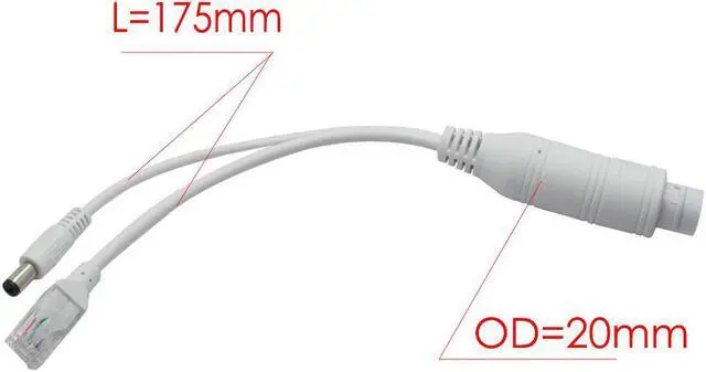 Alt view image 2 of 7 - ANVISION 2-Pack Active 48V to 12V Waterproof PoE Splitter Adapter, IEEE 802.3af Compliant 10/100Mbps, for IP Camera AP Voip Phone and More, White