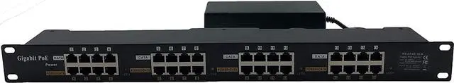 Alt view image 2 of 5 - PoE Texas GPOE-16A-48v120w | Passive 802.3af Power Over Ethernet Injector for 16 PoE Cameras, IP Phones, WiFi Access Points and More | Includes 48 Volt Power Supply