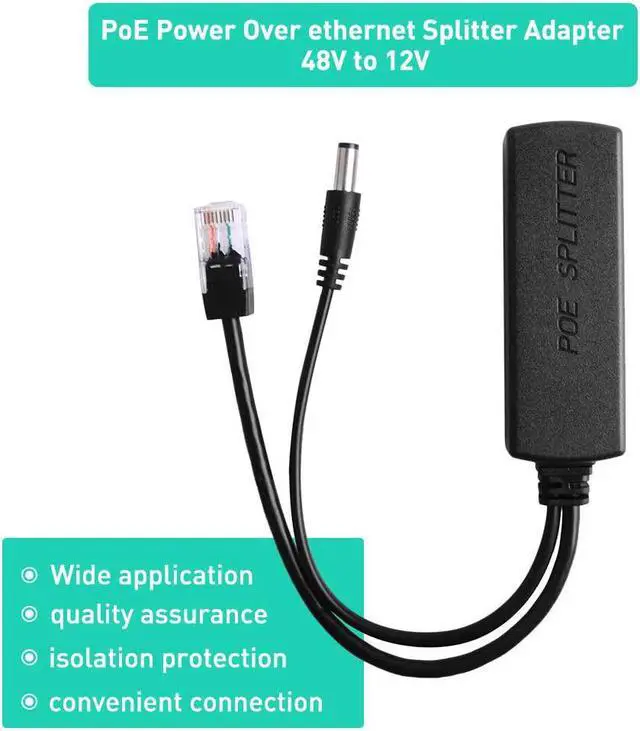 Alt view image 2 of 7 - GeeekPi Gigabit PoE Splitter, 48V to 12V Ethernet Adapter,IEEE 802.3af Compliant 10/100/1000Mbps PoE Splitter for IP Camera,Wireless Access Point and VoIP Phone