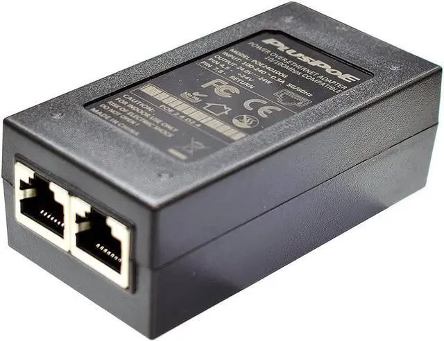 Alt view image 5 of 5 - PLUSPOE 24volt Passive PoE Injector 24W Power Over Ethernet for 24v PoE Devices Compatible with Ubiquiti POE-25-5W, POE-24-12W and POE-24-24W