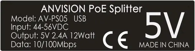 Alt view image 6 of 7 - ANVISION 4-Pack Active 5V 2.4A PoE Splitter Adapter IEEE 802.3af Compliant Micro USB 48V to 5V/2.4A, for Tablets, Dropcam or Raspberry Pi, IPC, IP Camera and More