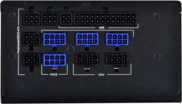 Alt view image 8 of 12 - 850W, ATX, single +12V rails with 70.9A output, Silent 120mmFan with 18dBA, efficiency 80Plus Gold certification, fully modular cable, 140mm depth, 6x8/6pin PCI-E.