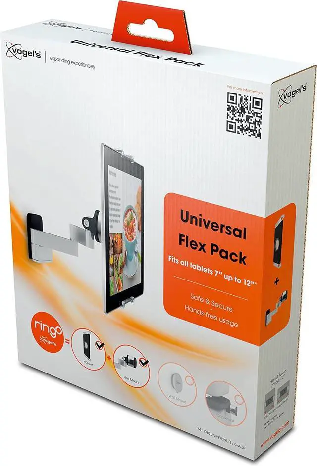 Alt view image 7 of 7 - 1030 Full-Motion Tablet Wall Mount for All Tablets from 7-13 inch | Swivels up to 180º (Left/Right) | Can be Tilted up to 15º | Also fits iPad and Samsung Galaxy Tab| Black