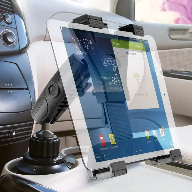 Alt view image 3 of 7 - TabDock Console - Heavy Duty Expandable and Adjustable Cup Holder Mount for All 7" - 10" Tablets (iPad, Nexus, Samsung Tab). Great for Work, Personal, and Business Vehicles