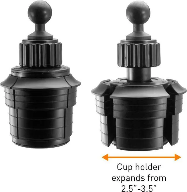 Alt view image 6 of 7 - TabDock Console - Heavy Duty Expandable and Adjustable Cup Holder Mount for All 7" - 10" Tablets (iPad, Nexus, Samsung Tab). Great for Work, Personal, and Business Vehicles