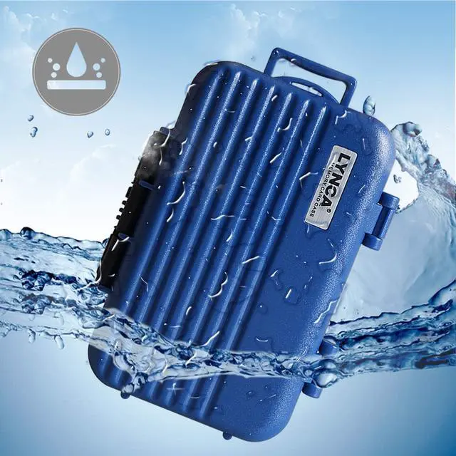 Alt view image 5 of 6 - LYNCA 24 Slots Camera Memory Card Case Holder Water-Resistant Anti-Shock SD Card Case Holder Wallet for 8 SD Cards 4 CF Cards 12 Micro SD/TF Cards Storage Box, Compact Memory Cards Wallet (Blue)