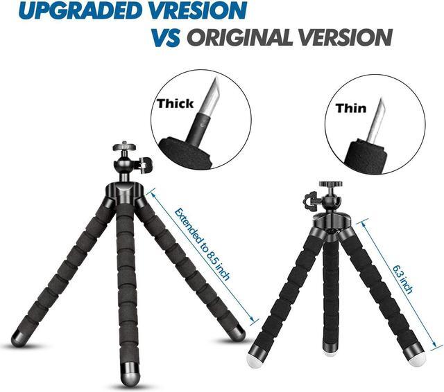Alt view image 4 of 7 - Phone Tripods, Flexible Tripods and Portable Adjustable Tripod with Wireless Remote, Compatible with iPhone/Android Phones, Mini Camera Tripod Stand for Cell Phone DSLR GoPro