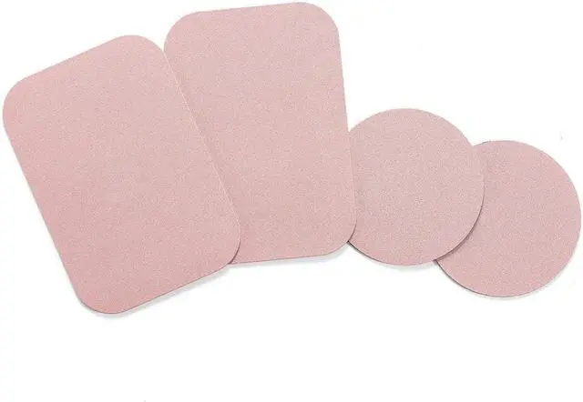 Main image of WixGear Mount Metal Plate with Adhesive for Magnetic Cradle-Less Mount -X4 Pack 2 Rectangle and 2 Round (Compatible with Magnetic mounts) (Rose Gold)