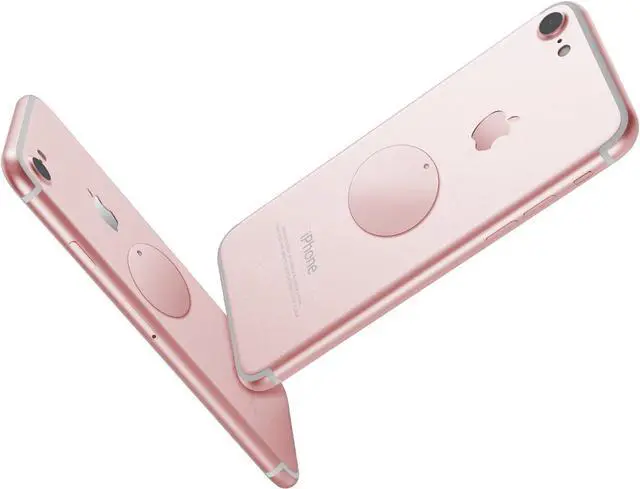 Alt view image 7 of 7 - WixGear Mount Metal Plate with Adhesive for Magnetic Cradle-Less Mount -X4 Pack 2 Rectangle and 2 Round (Compatible with Magnetic mounts) (Rose Gold)