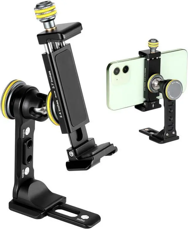 Main image of FOCPRO Metal Phone Tripod Mount for iPhone 13, Samsung, Android Smartphones