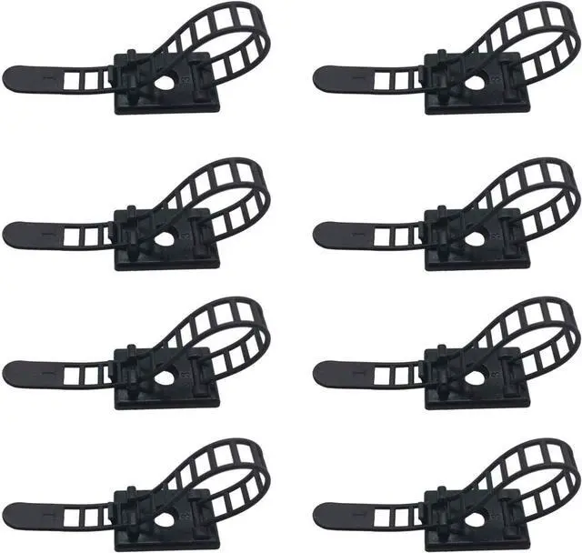 Main image of 1000 Pieces Cable Management Desk Cord Organizer Cable Ties Wire Fasteners Clips