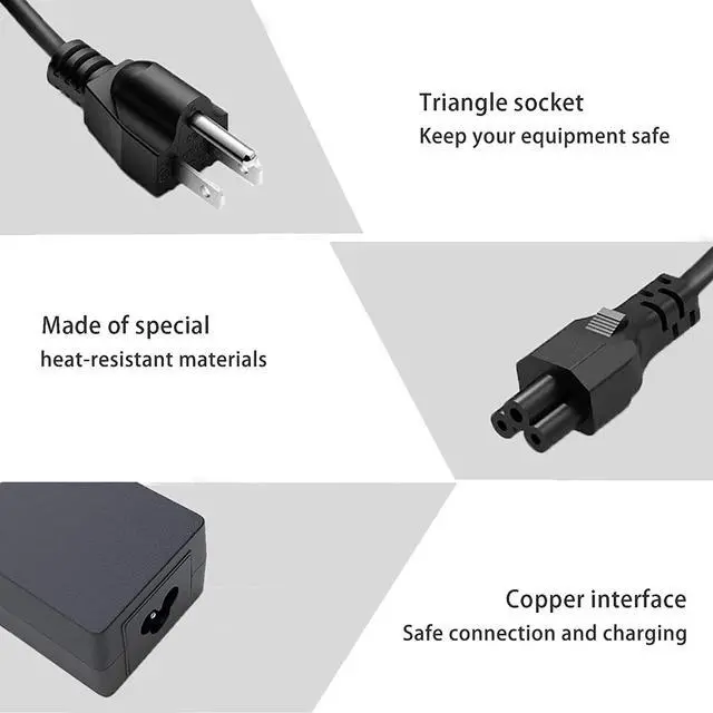 Alt view image 2 of 7 - 90W Laptop Charger Adapter Power Cord for Dell Inspiron 15 7537 7547 7548 M5010 M5030 N5030 N5040 N5050 15R 5520 5521 5537 N5010 N5110; Inspiron 3420 3520; Latitude E5420 E5430 E5440