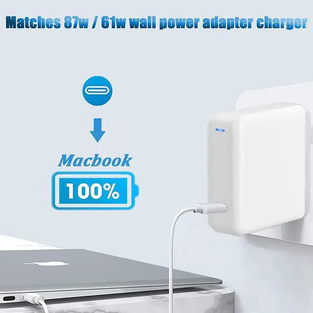 Alt view image 5 of 7 - HSAOEFP 100w USB C Charging Cable, Replacement USB C to Type C Charger Cord Compatible with MacBook Pro 16 Inch 15 Inch New Air 13 Inch 5A Fast Charging 6.6ft