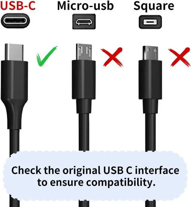 Alt view image 3 of 7 - 65W USB C Power Adapter, Fiattigear Type C Power PD Wall Fast Charger Compatible with Mac Book Pro, Dell Latitude, Lenovo, Huawei Matebook, HP Spectre, Acer Chromebook and Any Laptops or Smart Phones1