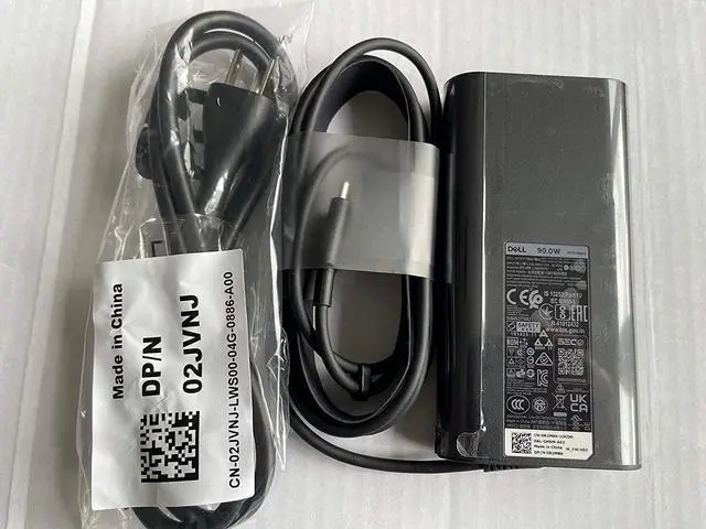 Main image of New Laptop Charger 90W watt USB Type C(USB-C) AC Power Adapter Include Power Cord for Dell XPS 13Precision 3540,Latitude 3400,3500, 5289,5300 2in1,7400 2in1,7300, 7390 2in1, 7200 2in1,5400,0TDK33