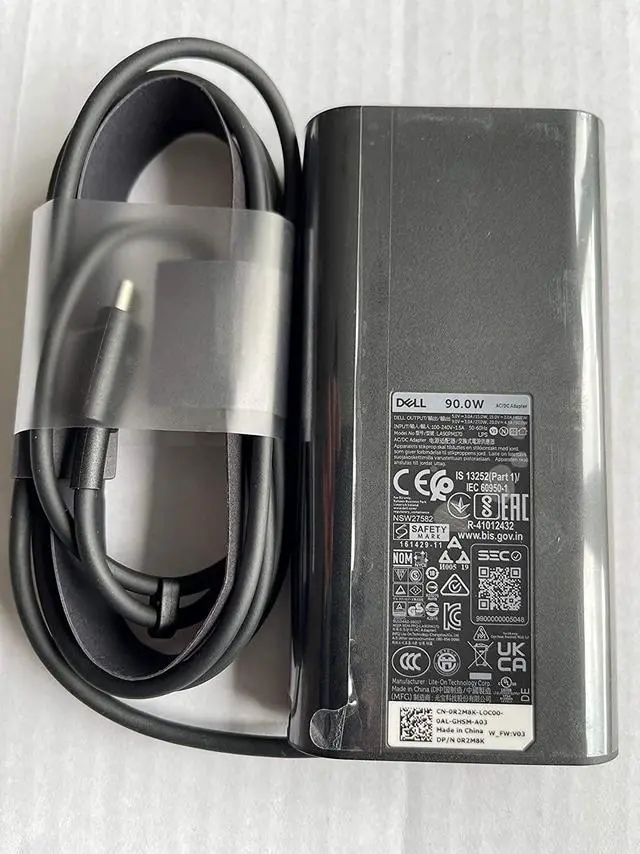 Alt view image 4 of 7 - New Laptop Charger 90W watt USB Type C(USB-C) AC Power Adapter Include Power Cord for Dell XPS 13Precision 3540,Latitude 3400,3500, 5289,5300 2in1,7400 2in1,7300, 7390 2in1, 7200 2in1,5400,0TDK33