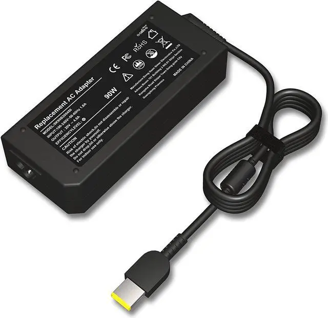 Alt view image 2 of 7 - AC Adapter 90W 20V 4.5A Laptop Charger for Lenovo ThinkPad X1 Carbon T440 E431 G410 45N0237 45N0236 45N0239 344428U ThinkPad T431s Z510 PA-1900-081 0B46994 0B46995 Yoga 11s Flex 14 15D Power Cord