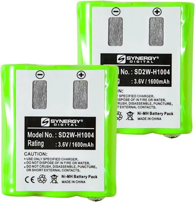 Main image of Synergy Digital 2-Way Radio Battery, Compatible with Motorola KEBT-650 2-Way Radio Battery Combo-Pack includes: 2 x SD2W-H1004 Batteries