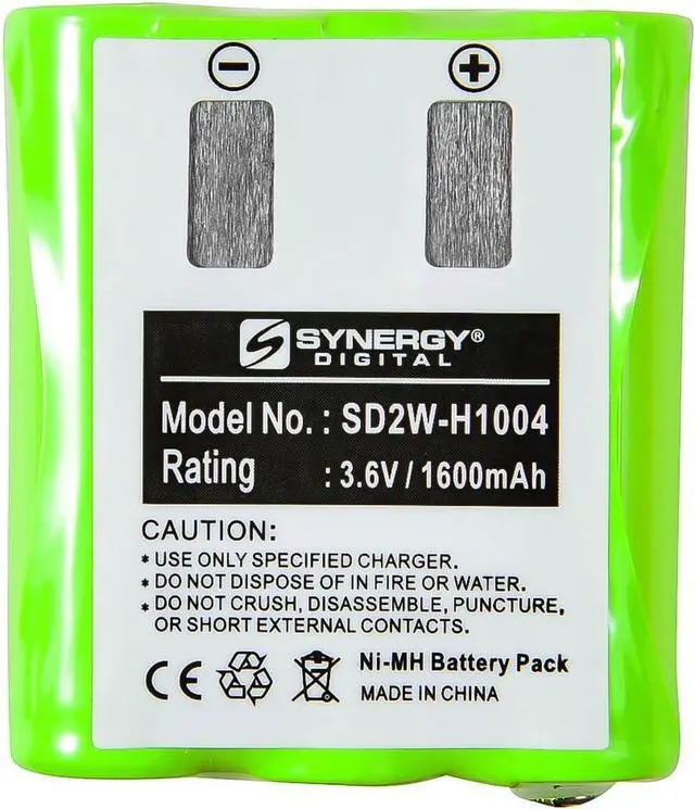 Alt view image 2 of 6 - Synergy Digital 2-Way Radio Battery, Compatible with Motorola KEBT-650 2-Way Radio Battery Combo-Pack includes: 2 x SD2W-H1004 Batteries