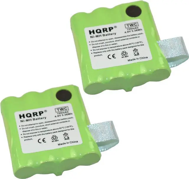 Main image of HQRP Two-Way Radio Rechargeable 2-Pack Battery Compatible with Midland BATT6R Replacement