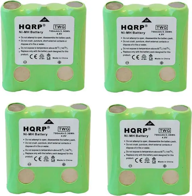 Main image of HQRP 4-Pack Battery Compatible with Cobra FA-BP FABP FRS100 FRS104 FRS105 FRS110 FRS115 PR4500W PR4500 FRS130 FRS132 FRS220 FRS235 FRS250 FRS300 FRS80 FRS85 PR1050-WX PR135 PR945 Two-Way Radio