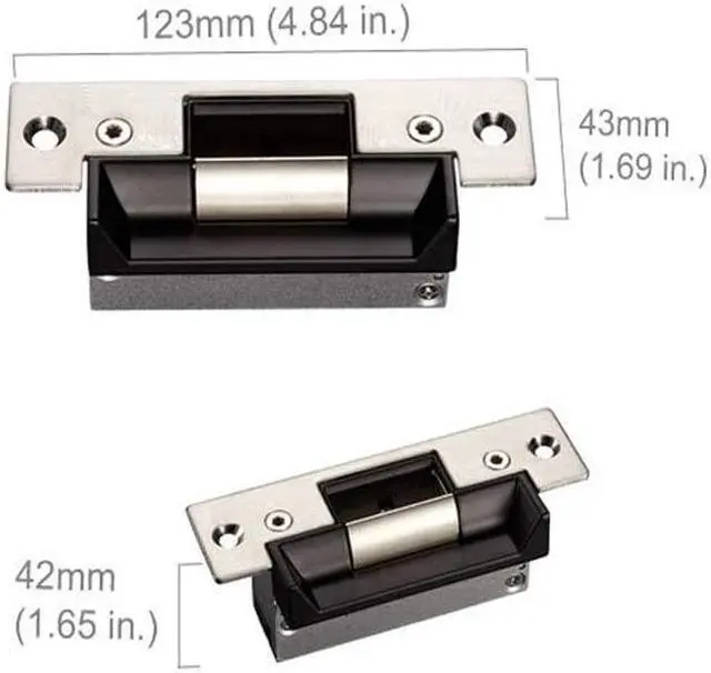 Alt view image 4 of 7 - 4 Doors Complete TCP/IP PIN Code RFID Card/Fob Access Control Systems with North American Standard Electric Strike for Latch Doors Keypad Reader 110V Power Supply APP Remote Open Door