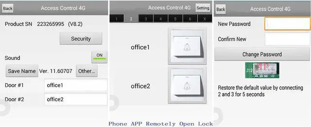 Alt view image 5 of 7 - TCP/IP 4 Door Entry Access Control Panel Kit Electric Strike Fail Secure NO Mode Lock Enroll RFID USB Reader 110-240V Power Supply Box RFID Reader Phone APP remotely Open Door