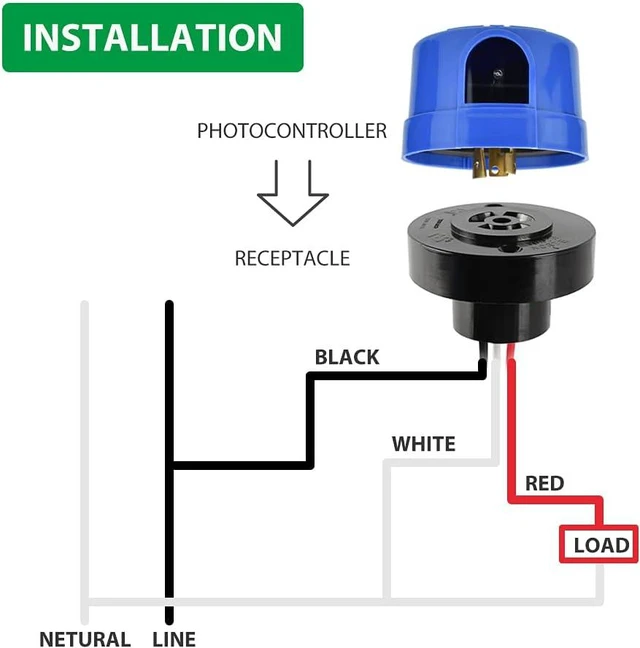 Alt view image 5 of 7 - 8 Pack Photocell for Outdoor Light,Auto On Off Photo Sensor Switch with Twist Lock,Dusk to Dawn Photoelectric Light Control for LED Street/Barn Light Parking Lot Light Area Light