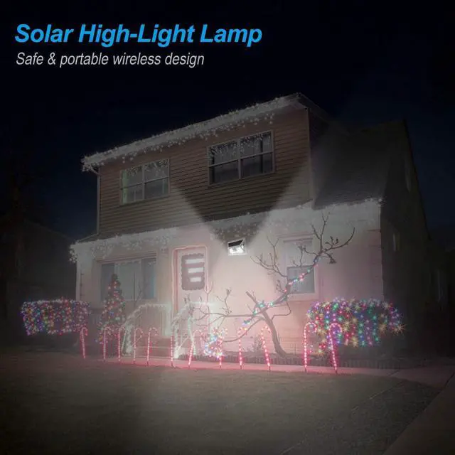 Alt view image 4 of 7 - Upgrade with Magnet 3Pack Solar Motion Sensor Lights, Ultra Bright Outdoor Lights, 270 ° Wide Angle Waterproof Safety Lights, sunblast Atomic Beam, Suitable for Courtyards, Garages, Decks