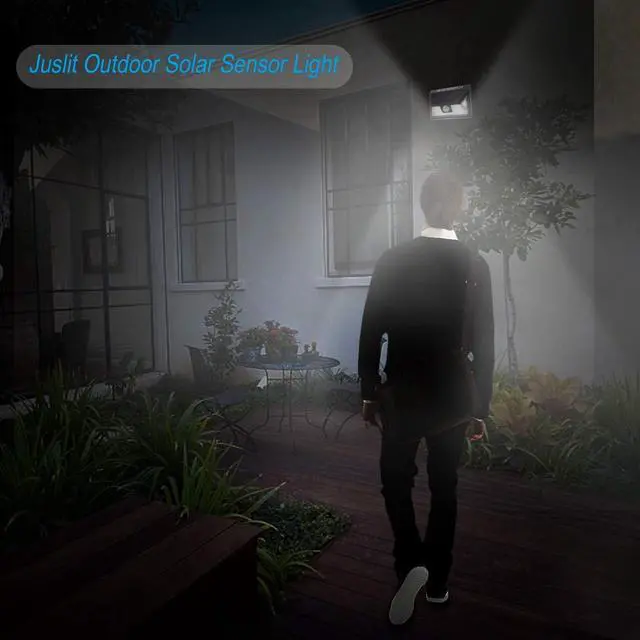 Alt view image 3 of 7 - Upgrade with Magnet 3Pack Solar Motion Sensor Lights, Ultra Bright Outdoor Lights, 270 ° Wide Angle Waterproof Safety Lights, sunblast Atomic Beam, Suitable for Courtyards, Garages, Decks