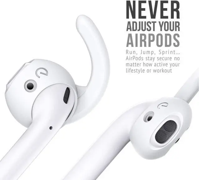 Alt view image 2 of 7 - KeyBudz EarBuddyz 2.0 Ear Hooks and Covers Accessories Compatible with  AirPods Gen 1 & 2 or EarPods Headphones/Earphones/Earbuds (3 Pairs) (Clear)