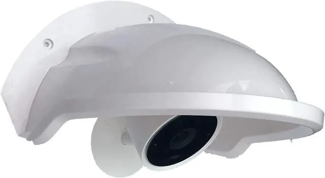 Main image of Universal Sun Rain Shade Camera Cover Shield for Nest/Ring/Arlo/Dome/Bullet Outdoor Camera - White (2)