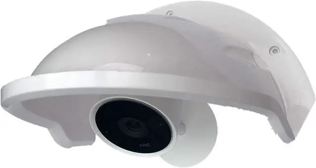 Alt view image 2 of 6 - Universal Sun Rain Shade Camera Cover Shield for Nest/Ring/Arlo/Dome/Bullet Outdoor Camera - White (2)