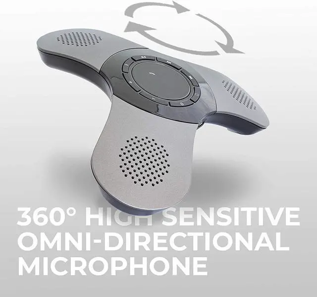 Alt view image 4 of 7 - Skywin Bluetooth Conference Speaker with Microphone, Portable Wireless Speaker for Office Desk, Computer, and Laptop, Bluetooth Microphone for Conference Room, Home Office, and PC, Smart Speakerphone