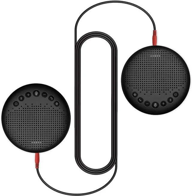 Main image of Luna Speakerphone+Daisy Chain Cable - Luna Computer Speaker with Microphone 2pcs w/Cable, Conference Microphone for Home Office & Meeting up to 12 People, Speakerphone Idea for Business Gift Black