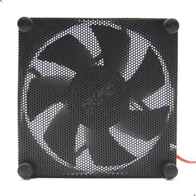 Alt view image 6 of 7 - 12 Pcs 80mm PVC Black PC Cooler Fan Dust Filter Dustproof Case Cover Computer Mesh