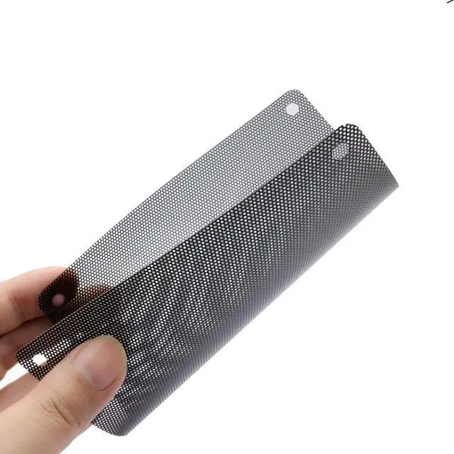 Alt view image 4 of 7 - 12 Pcs 80mm PVC Black PC Cooler Fan Dust Filter Dustproof Case Cover Computer Mesh