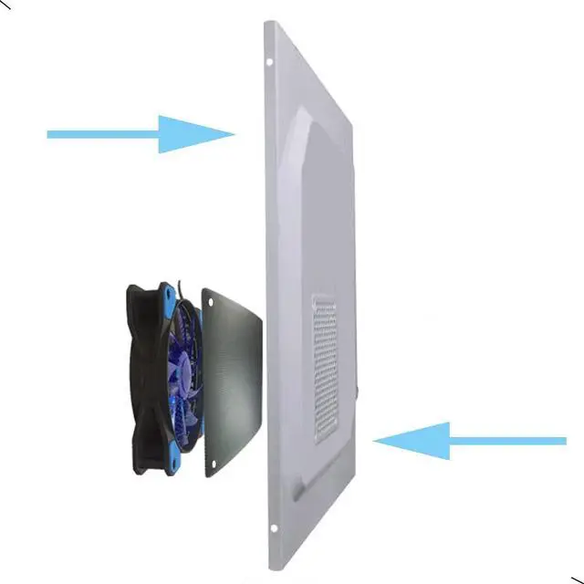 Alt view image 7 of 7 - 12 Pcs 80mm PVC Black PC Cooler Fan Dust Filter Dustproof Case Cover Computer Mesh
