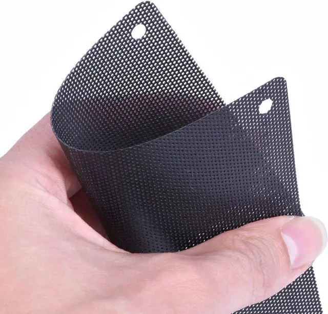Alt view image 5 of 7 - EBOOT 120 mm PC Fan Filters Dust Filter Computer Fan Filter Cooler PVC Black Dustproof Case Cover Computer Mesh 10 Packs with 40 Pieces of Screws